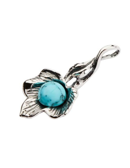 Silver Pendant with Turquoise W 1557 Turquoise