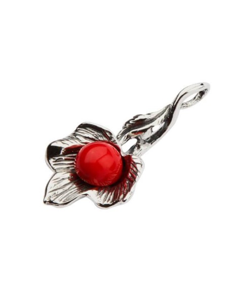 Silver pendant W 1557 Coral
