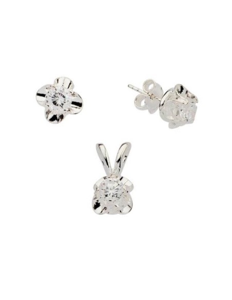 Silver set with zircons KPL 2 785
