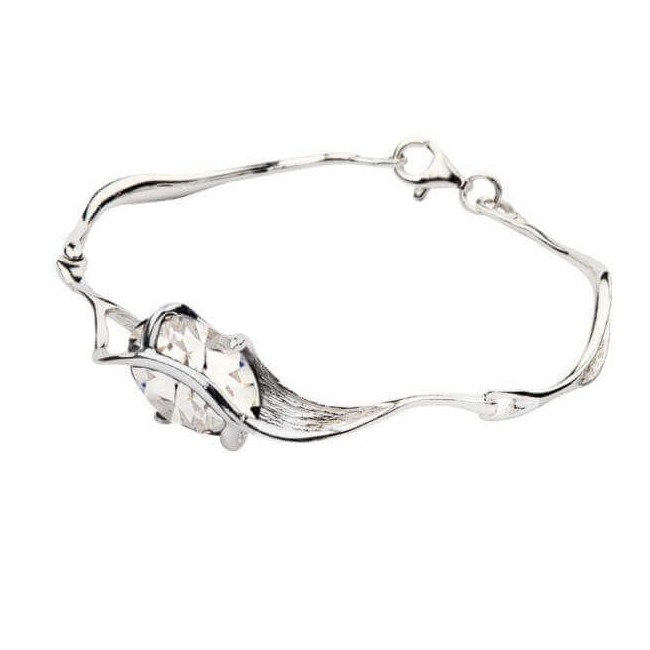 Silver earrings with zircons K 1638