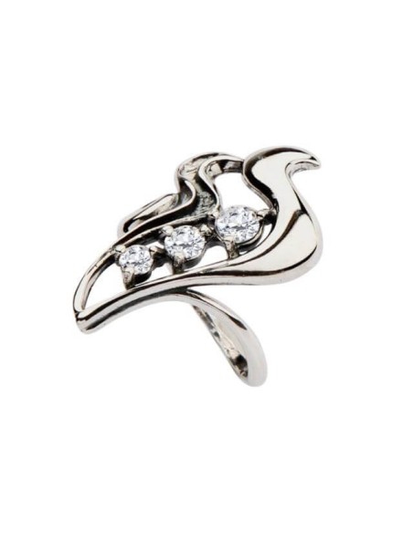 Silver pendant with zircons W 1642