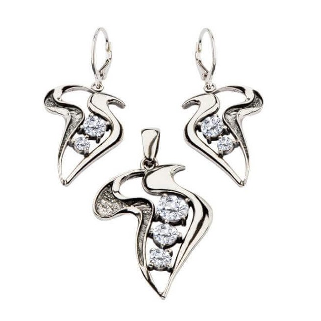 oxidized decorated with zircons PK 1642