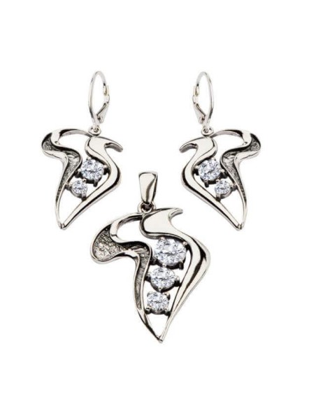 oxidized decorated with zircons PK 1642