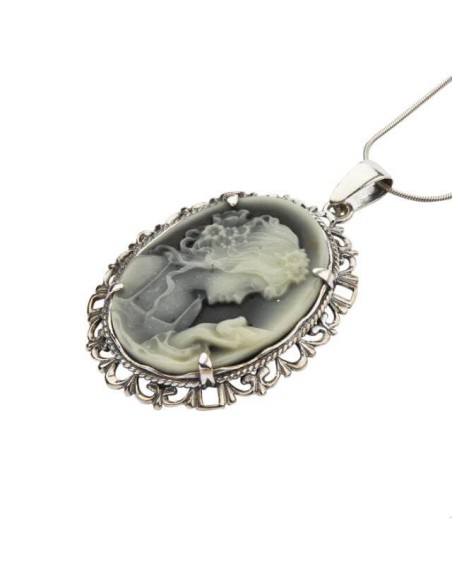 Silver pendant Cameo W 1639