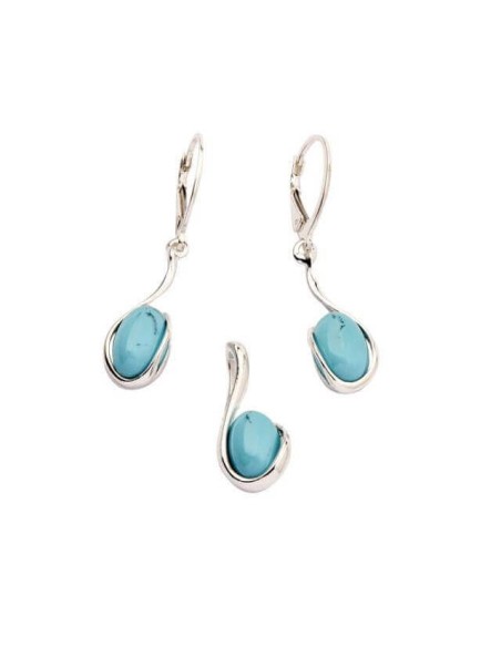 Komplet srebro Turkus KPL 1539 Turkus