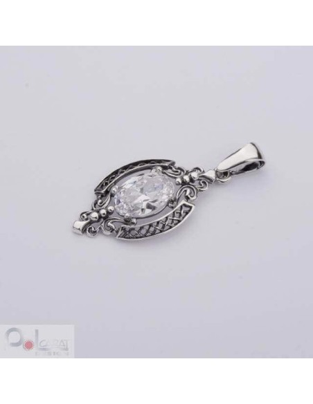 Silver pendant with cubic zirconia W 1566
