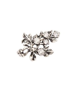 Silver brooch with cubic zirconia B 138