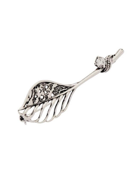 Brooch silver zircons B 142
