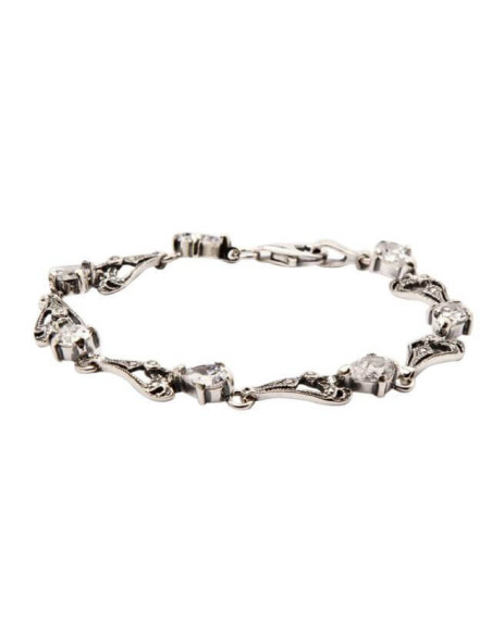Bracelet silver zircons L 1544