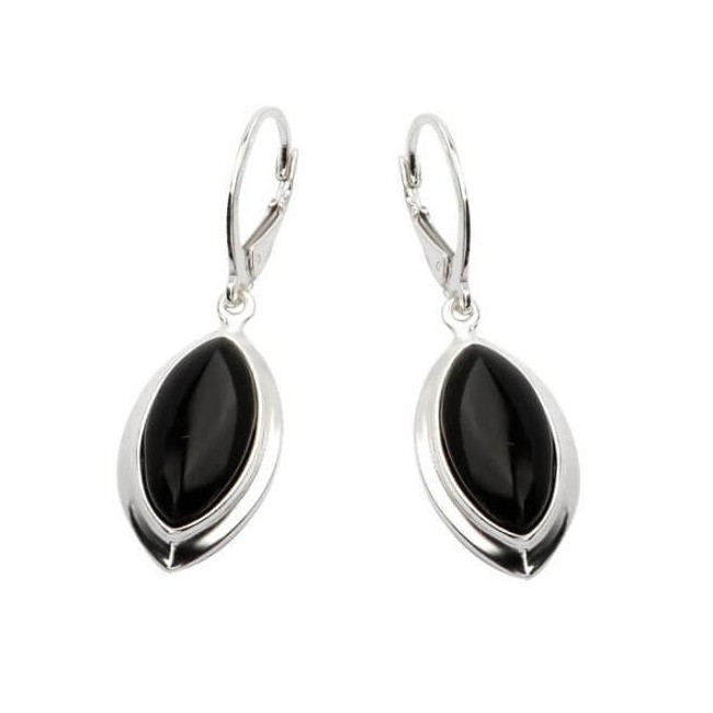 Silver set decorated with onyx KPL 600 Onyx Polcarat Design