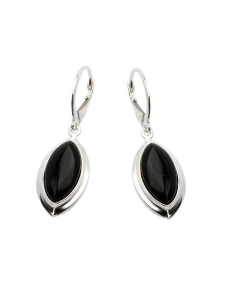 Silver set decorated with onyx KPL 600 Onyx Polcarat Design