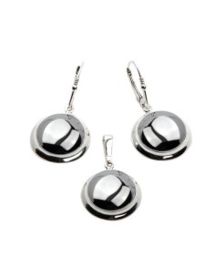 Silver set decorated with silicon KPL 568 Silicon