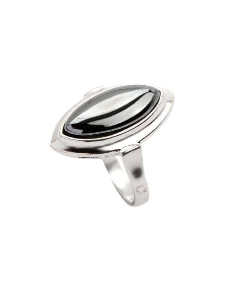 Silver ring decorated with silicon PK 600 Silicon