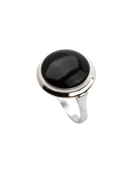 Silver ring decorated with Onyx PK 568 Onyx