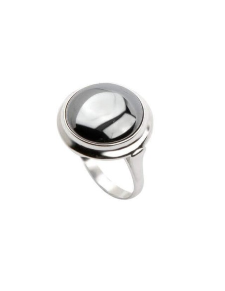 Silver ring decorated with silicon PK 568 Silicon