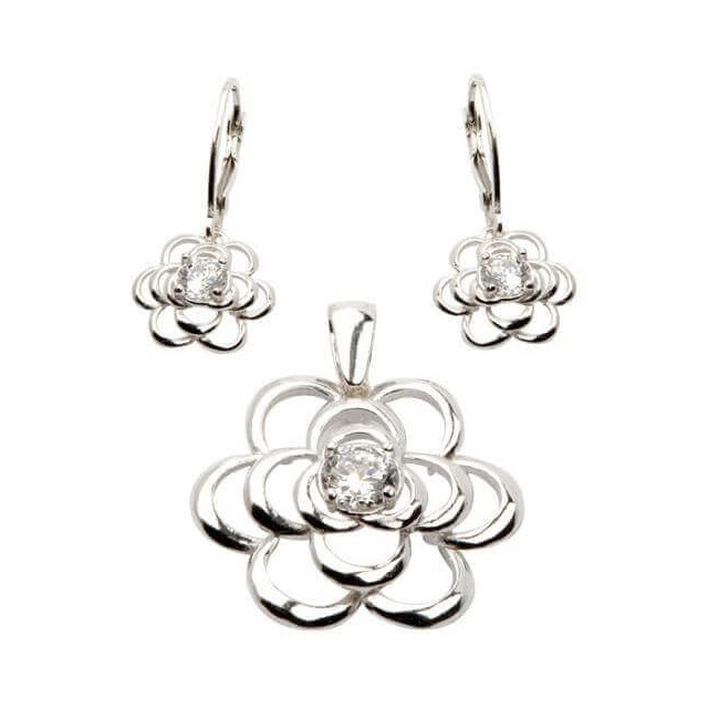 Silver flower ring PK 1680