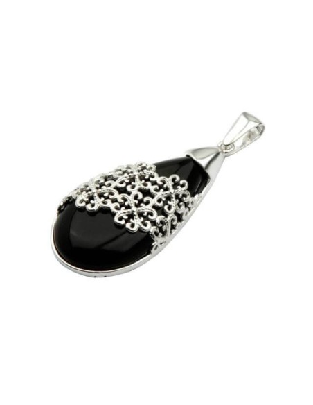 Wisiorek srebrny W 1687 Onyks