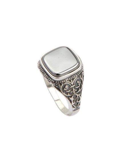 Silver signet ring PB 332 Silicon