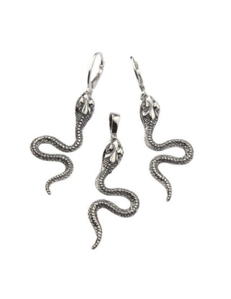 Kolczyki srebrne ŻMIJE K 1714|Polcaratdesign.pl Biżuteria