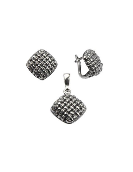 Silver earrings K3 1704