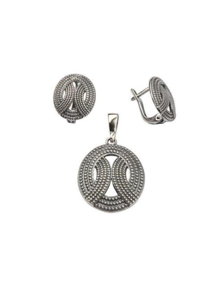 Silver earrings K3 1691