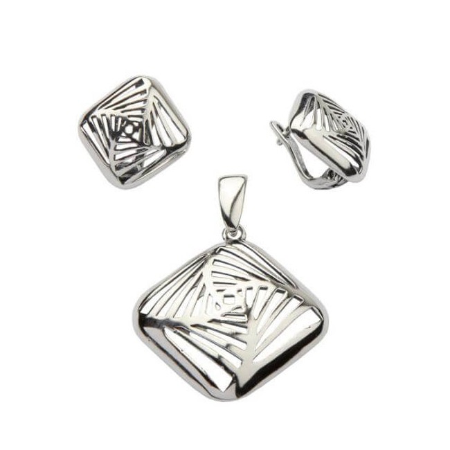 Silver earrings K3 1710