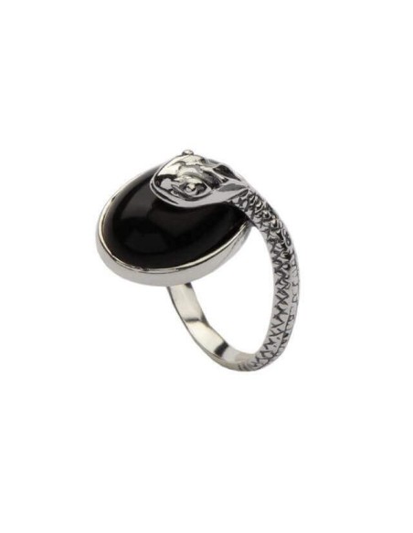 Silver ring VIPER PK 1717 Onyx