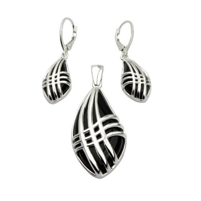 Silver pendant W 1689 Onyx