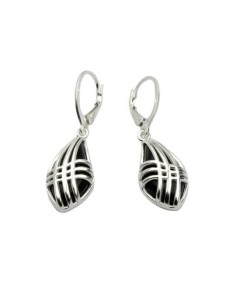 Silver K 1689 Onyx Earrings