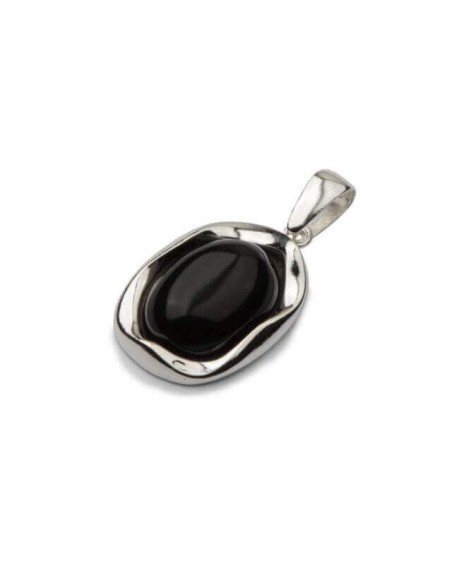 Silver set decorated with onyx KPL 1733 Onyx