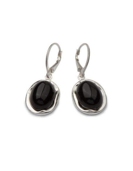 Silver set decorated with onyx KPL 1733 Onyx