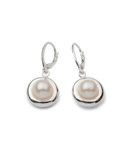Silver pearl earrings K 1748