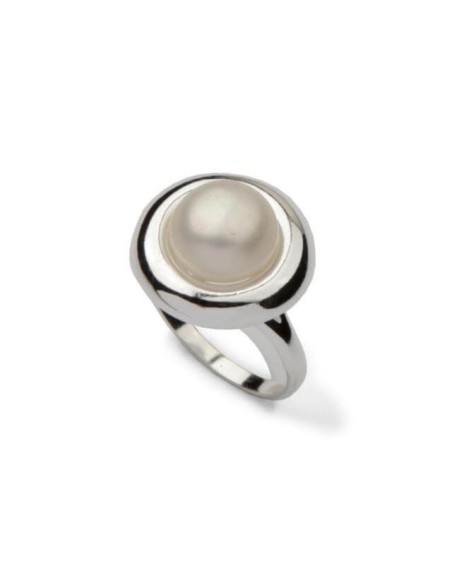 Silver pearl ring PK 1748