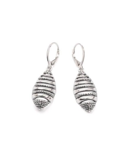 K 1757 oxidized silver earrings