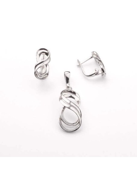Silver earrings K3 1684