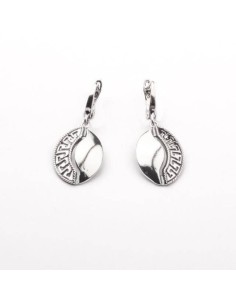 K 1766 oxidized silver earrings