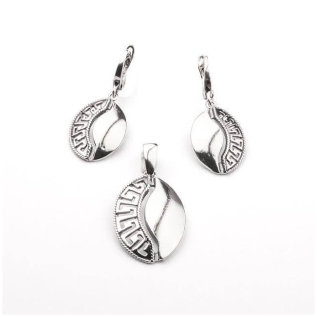 Kolczyki srebrne oksydowane K 1766|Polcaratdesign.pl Biżuteria