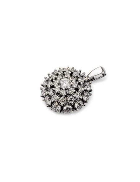 Silver pendant with zircons W 1763