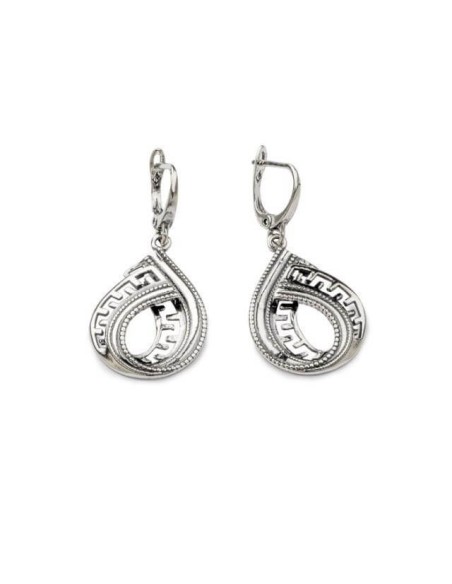 Silver oxidized earrings K 1773