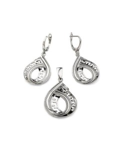 Silver oxidized earrings K 1773 2