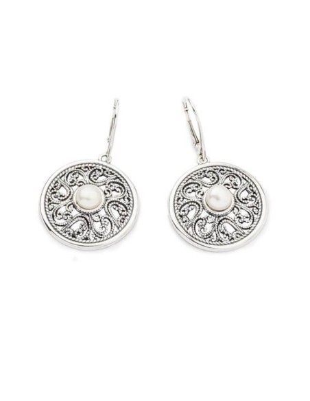 Silver K 1775 Pearl Earrings