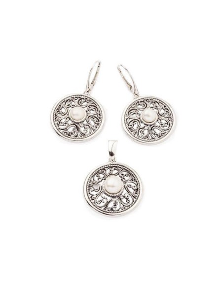 Silver K 1775 Pearl Earrings