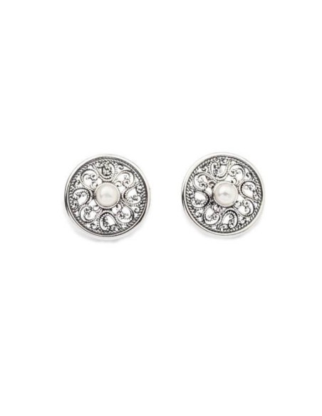 Silver earrings K3 1775 Pearl