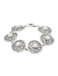 Bracelet silver pearl L 1775