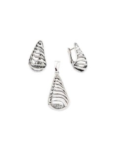 Silver pendant oxidized W 1757 2