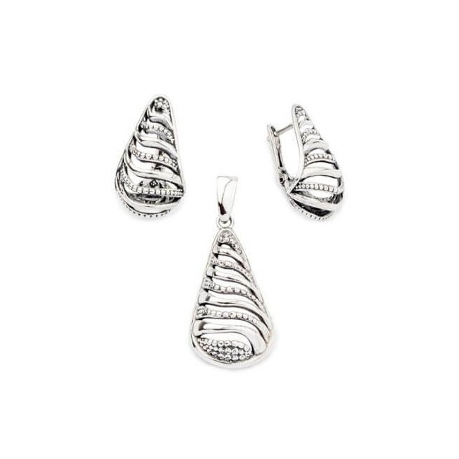 Srebrny wisiorek oksydowany W 1757|Polcaratdesign.pl Biżuteria