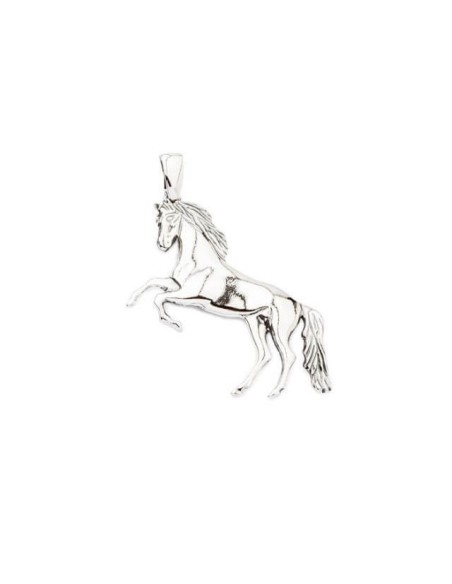 Silver oxidized pendant Horse W 1780