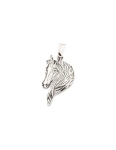 Silver oxidized pendant Horse W 1781