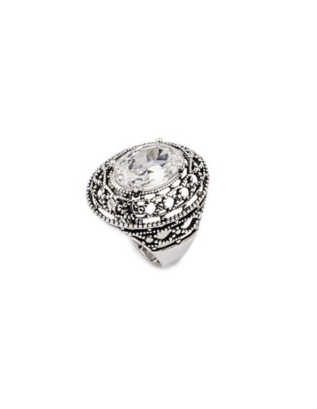 Silver ring with zirconia PK 1777