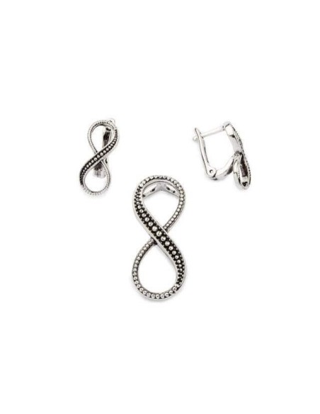 Silver pendant oxidized W 1788